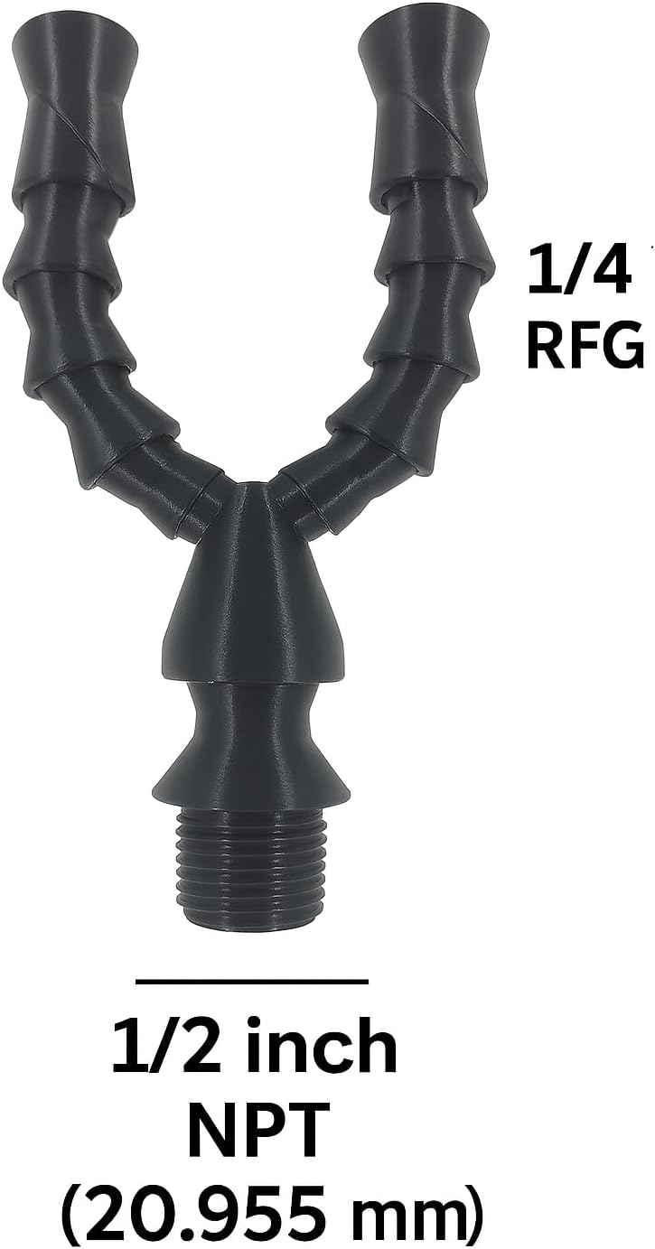 Dual Random Flow Generator Kit Compatible with Fluval Flex-Spec-EVO Aquariums 1/4in RFG Nozzles, Reef Safe PETG