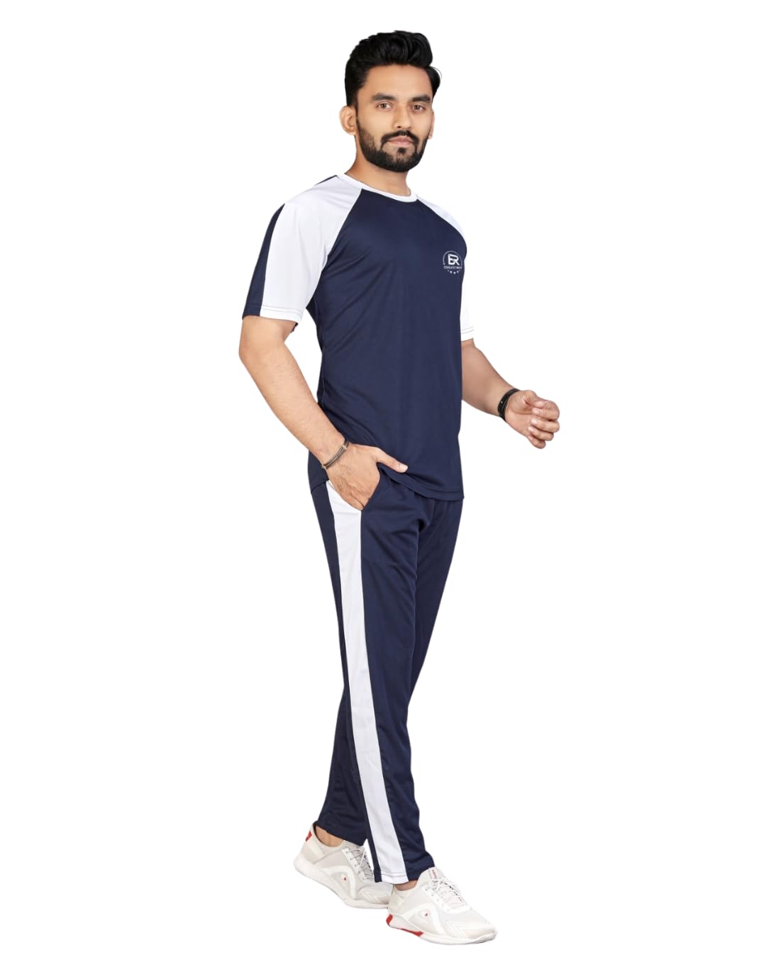 Men's Half Lycra Micro Modal Half Sleeve Round Neck Night Suit Co-Ord Set Ultra Soft Stretchable T-Shirt & Pajama Sleepwear Breathable Lounge Set for Men_DHAMAKA-picture-37