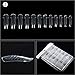 KADS 120PCS Clear Full Cover Dual Nail System Form UV Gel Acrylic Nail Art Mold Artificial Nail Tips with Scale for Extension (MODEL 2)