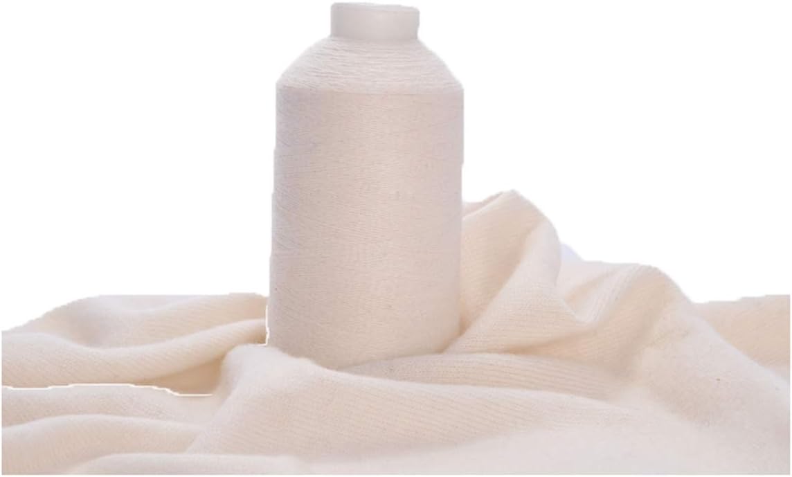 100% Cashmere Yarn, 100g Mongolian Luxuriously Soft Pure Cashmere Hand Knitting Cone Yarn for Knitting Crocheting (White1)