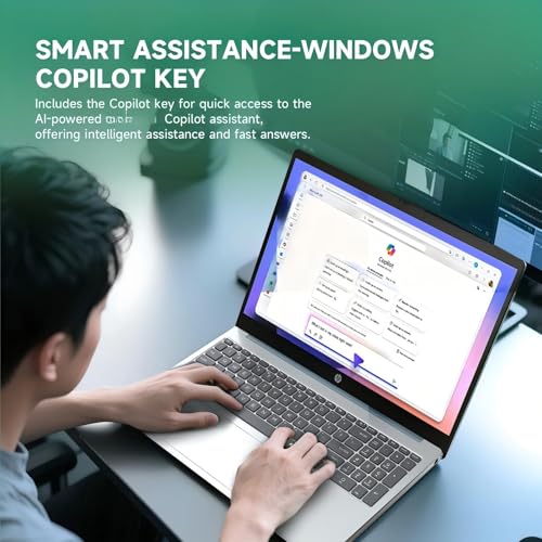 Image of HP 15.6 Touchscreen Laptop Computer - 16GB RAM, 512GB SSD, Windows 11 Pro, FHD Anti-Glare, Intel Core i3-N305, Intel UHD Graphics, Copilot AI, Long Battery Life, Business Laptop for Work & Students
