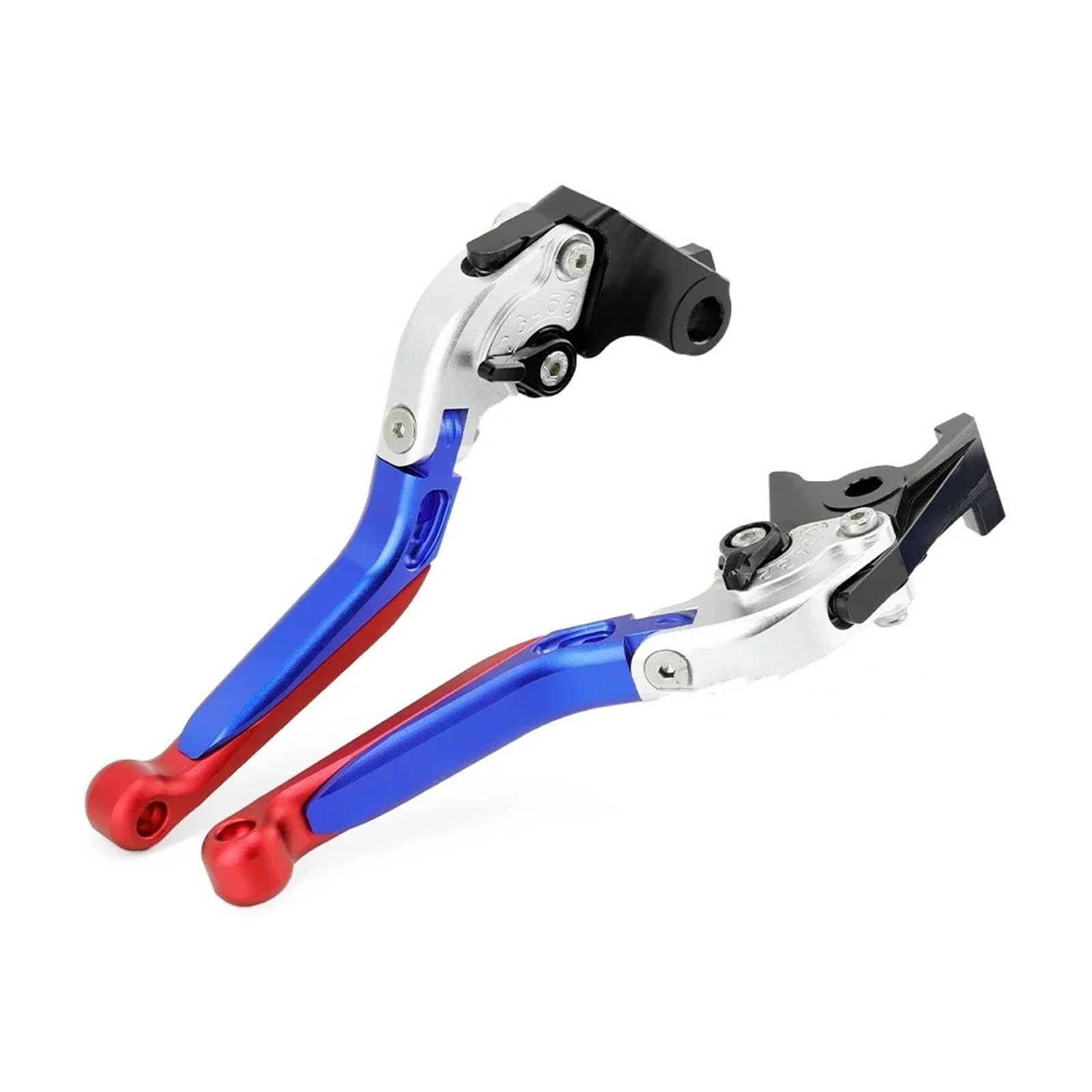 Hguvsjd for CB1100 CB1300 CB1100RS for CBF1000F for VFR1200X for VFR1200F Motorcycle Adjustable Folding Handles Brake Clutch Levers Motorcycle Brake Lever(Blue Silver)
