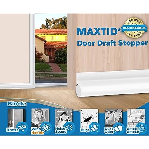 MAXTID Easy To Install Door Draft Stopper 32 Inch Door