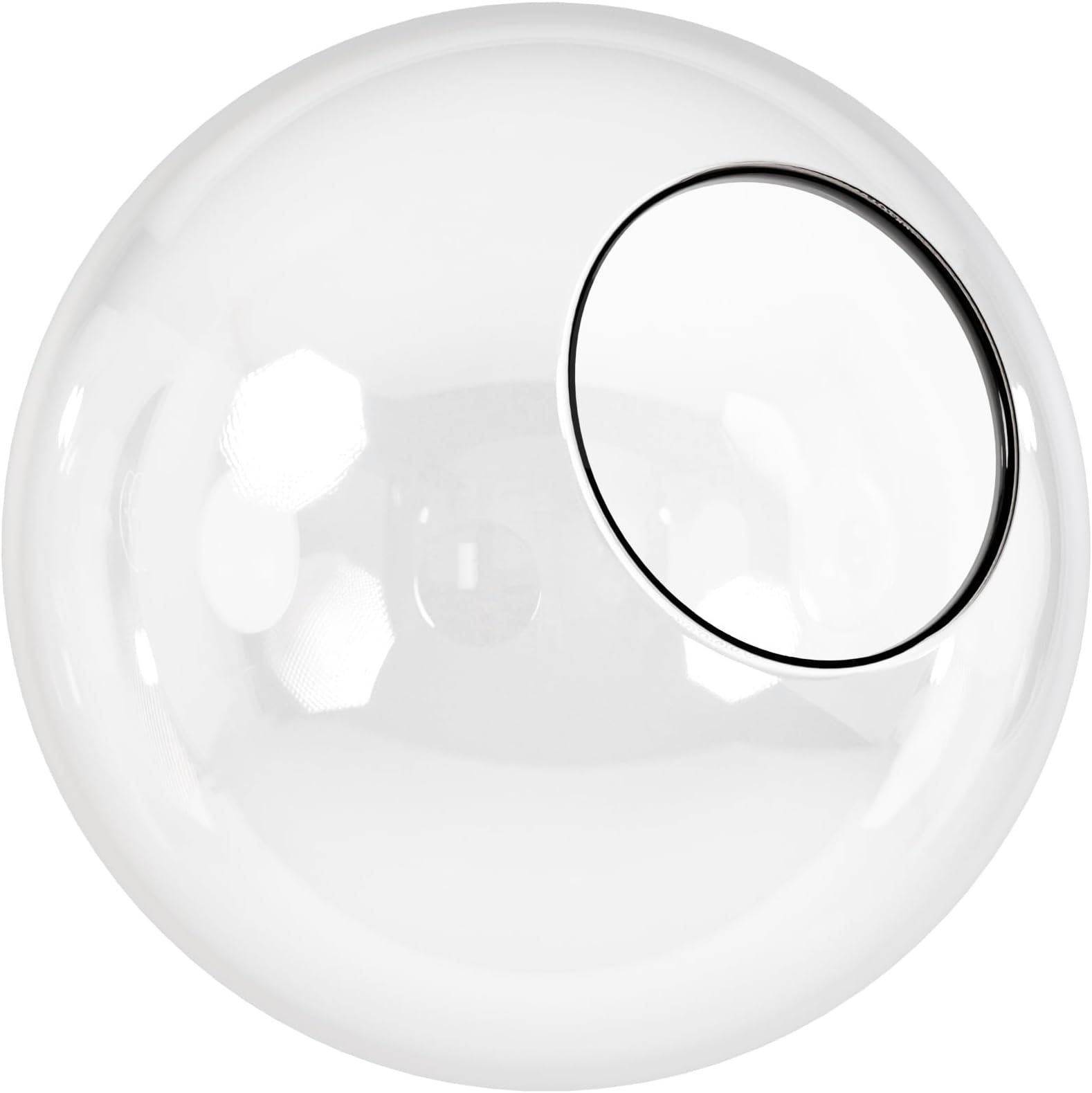 KastLite 14" Clear Acrylic Lamp Post Globe | Smooth Textured with 5.25" Neckless Opening | Manufactured in the USA