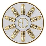 Perma Blend Brow Daddy - Gold Collection Tattoo Ink Kit, Set of 10 - Microblading Ink for Permanent Makeup - Shades Range From Blonde to Black - Vegan (0.5 oz)