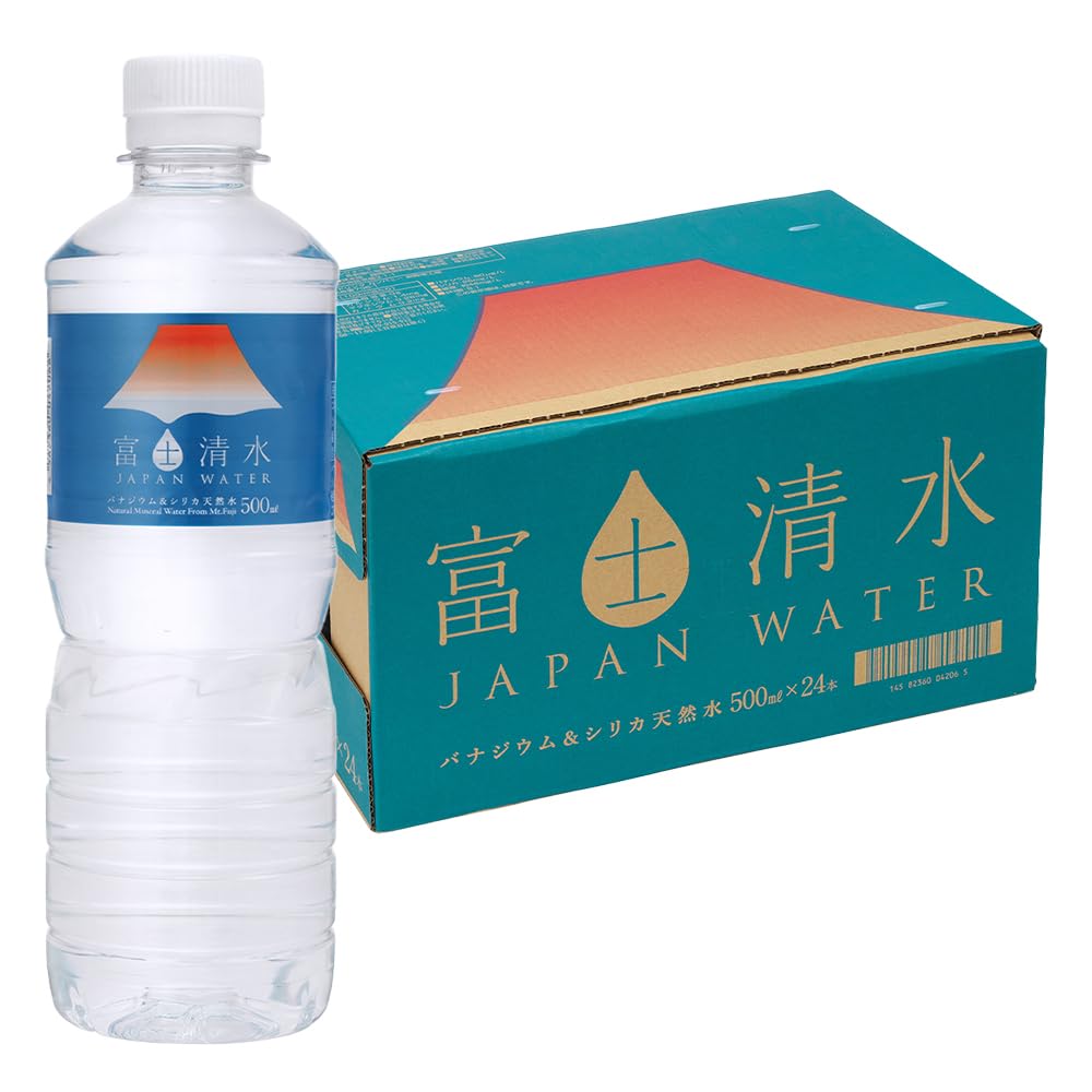 Amazon.co.jp: 【24本入】 富士清水JAPANWATER 500ml バナジウム