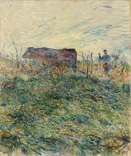 Impression sur toile Labour dans la vigne Lautrec peinture moderne haute définition 60x90