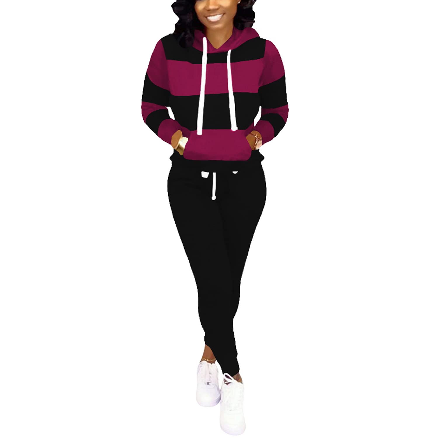 NimsrucTwo Piece Outfits For Women Jogging Suits Casual