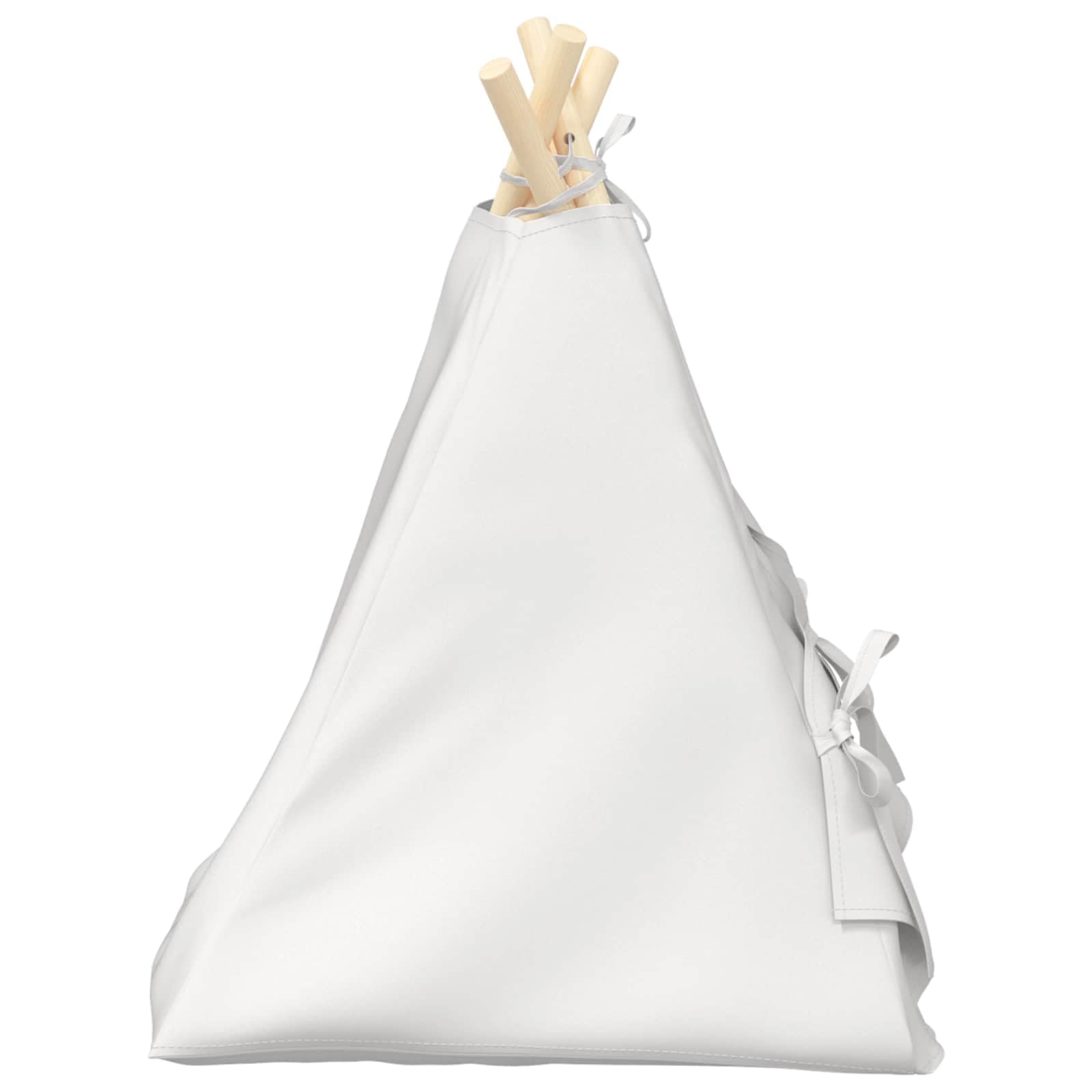 Tipi pour petits chiens et chats, niche en bois de pin, tente pour chat avec coussin doux, espace de couchage pour l'intérieur, 40 x 40 x 50 cm