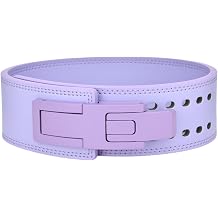 Lever Lifting Belt for Men and Women, 10mm Leather Powerlifting Belt with Adjustable Lever Buckle for Deadlift, Squat, Weightlifting, Gym & Fitness