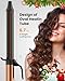 1.25 inch Long Barrel Curling Iron, Extra-Long Curling Wand with 8 Heat Settings, Ceramic Curling Iron for Smooth and Lasting Styling,Suitable for All Hair Types, Dual Voltage Damage-Free Styling
