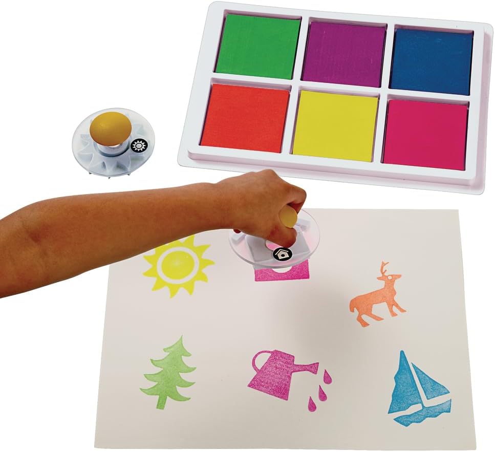 Colorations ジャンボウォッシャブルネオン教室スタンプパッド (商品番号RADPAD)