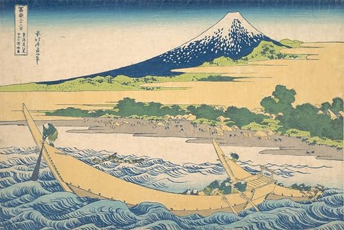Toile murale abstraite Hokusai 60x90cm pour habiller un grand mur vide