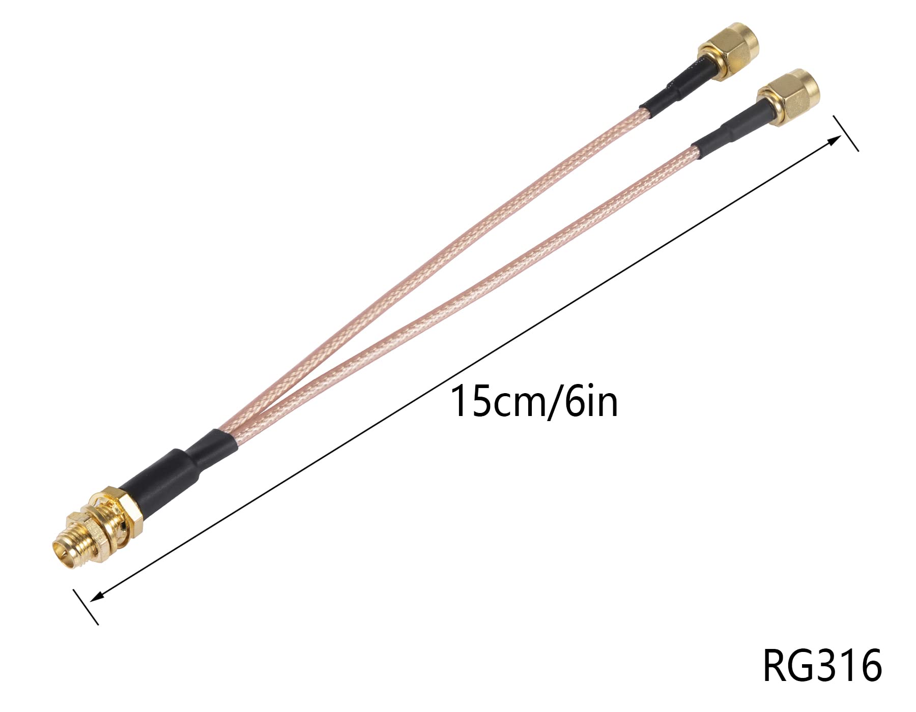 Amazon.com: POBADY SMA Splitter Cable RP-SMA Female to SMA Dual