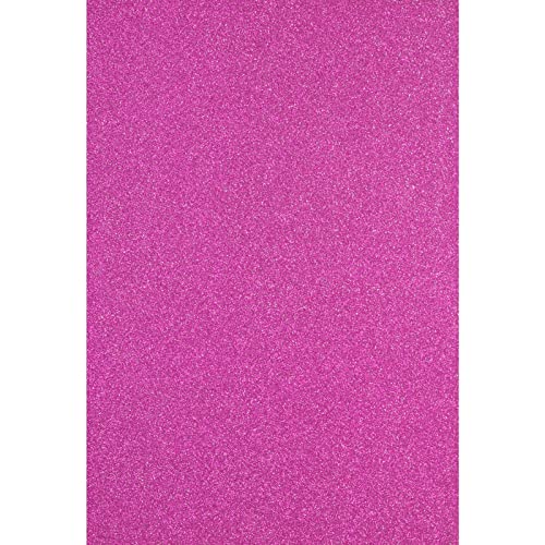 Florence Glitzerpapier zum Basteln - Rosa - Papierbasteln 5 Stück - A4 Bastelpapier mit Glitzer für Scrapbooking, Stanzen und Kartengestaltung - 250 gsm