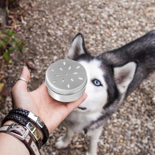 BESPORTBLE Hundetraining Zubehör 10 Duftdosen Mit Deckel Und 10 Weichmagnetische Klebestreifen Für Nasenarbeit Hund 2.7X2.7X1.4 Zoll Geruchsbox Magnetische Trainingsbox