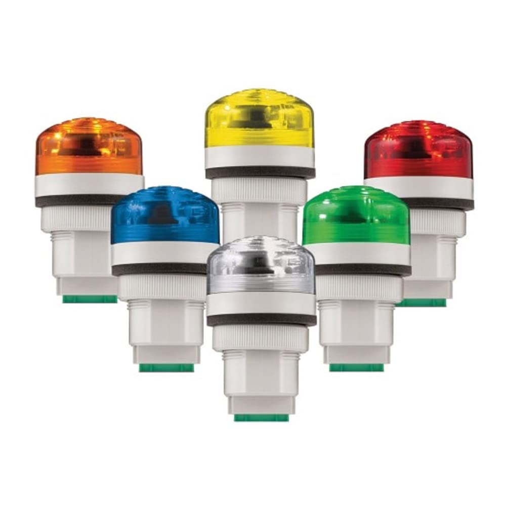 Federal Signal PMC Panel Mount Multifunctional Audible & LED Visual Combination Sounder, 48-240VAC, Green