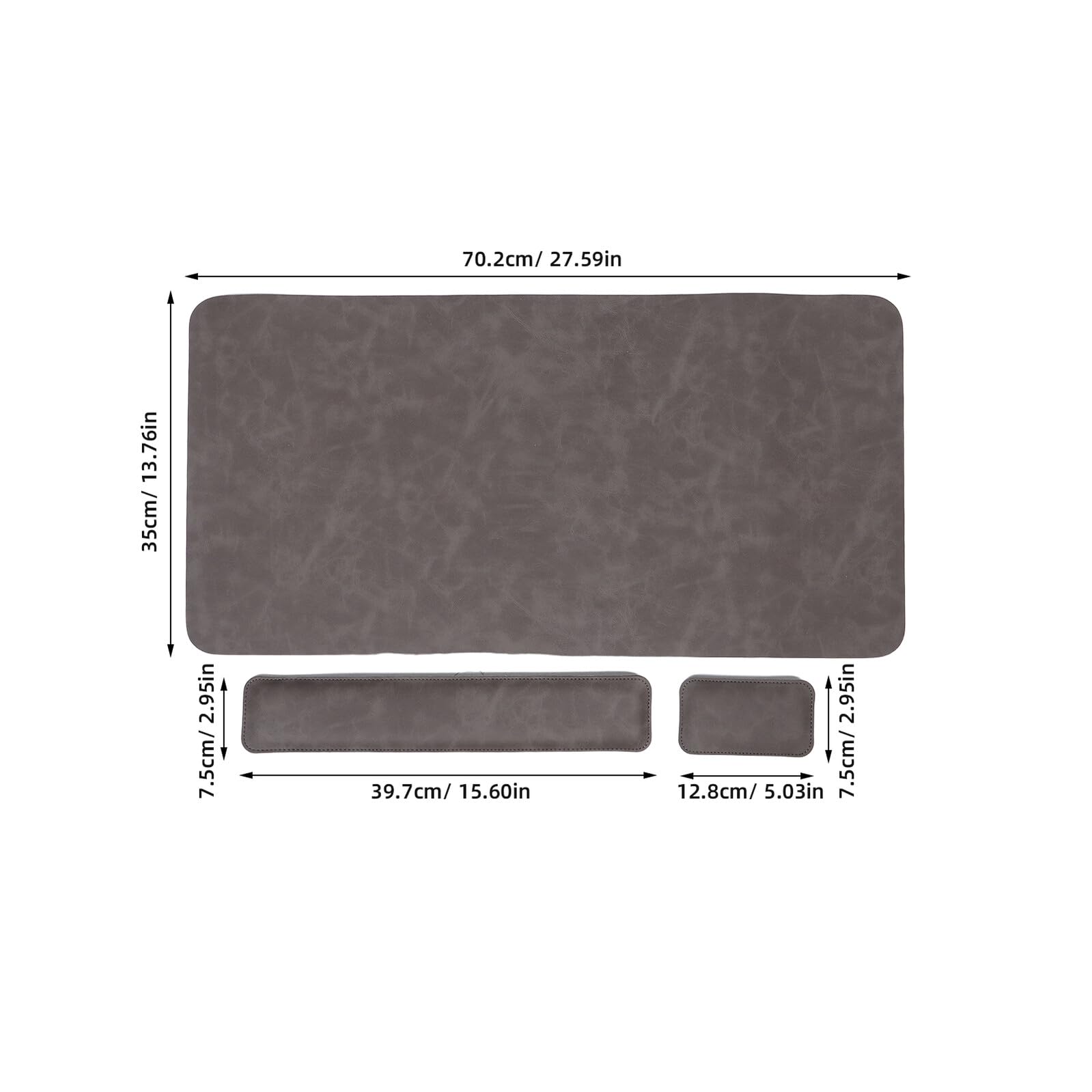 NUOBESTY Set Poggiapolsi per Tastiera e Mouse da Gioco 70X35 CM Tappetino Ergonomico Antiscivolo in Materiale Resistente Protezione Polso da Scrivania per Uso Ufficio e Gaming