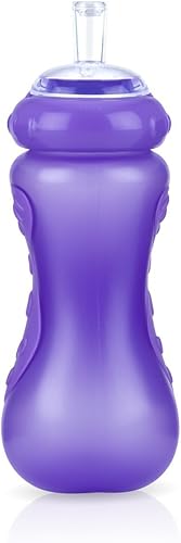 Nuby Sipper deportivo sin derrames, color morado