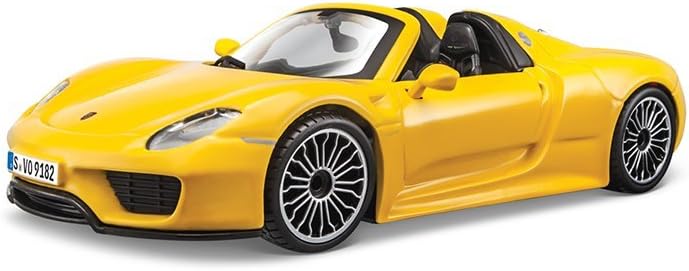 Bburago 1: 24 Porsche 918 Spyder Yellow