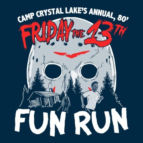 Fun Run At Camp Crystal Lake T Shirt Funny Movie Shirt Jason Tee M