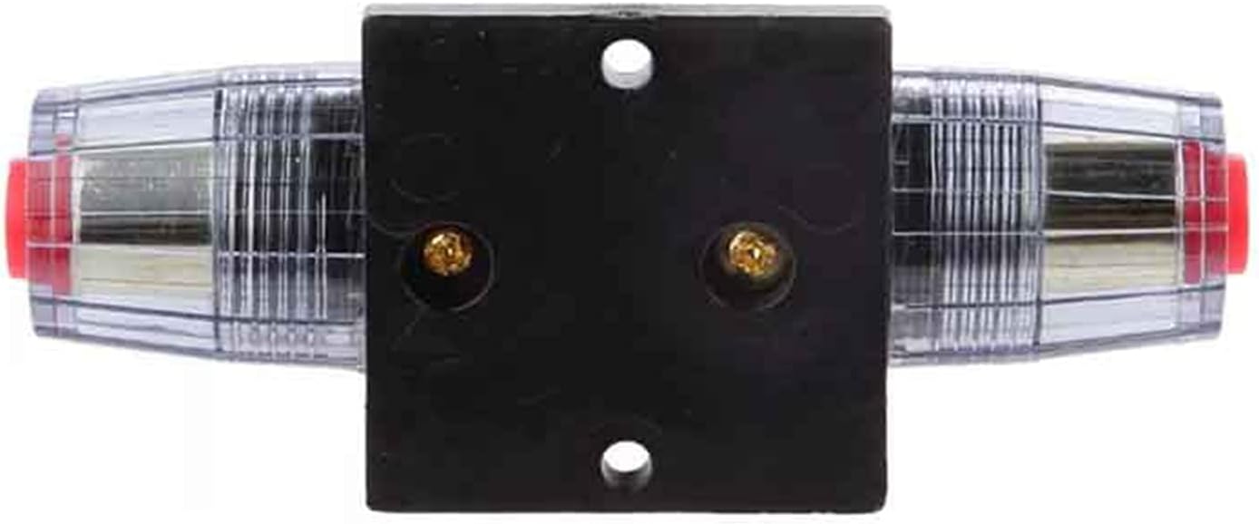 Circuit Breaker 150/100/50/30/20/40/60/80A 12V Car Truck Audio Modification Stereo Amplifier Circuit Breaker Automatic Reset Fuse Holder Switch (Color : OneColor, Size : Black)