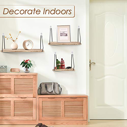 AGSIVO 3pcs Estantería de Pared, Estantería Colgante, Baldas Flotantes en...