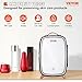 VEVOR Mini Fridge 6L Skincare Refrigerator with LED Light and HD Mirror, AC/DC Makeup Cooler for Skin Care Cosmetic Storage, Chill Face Mask Drink, Small Cooling for Bedroom Dorm Desktop, Black