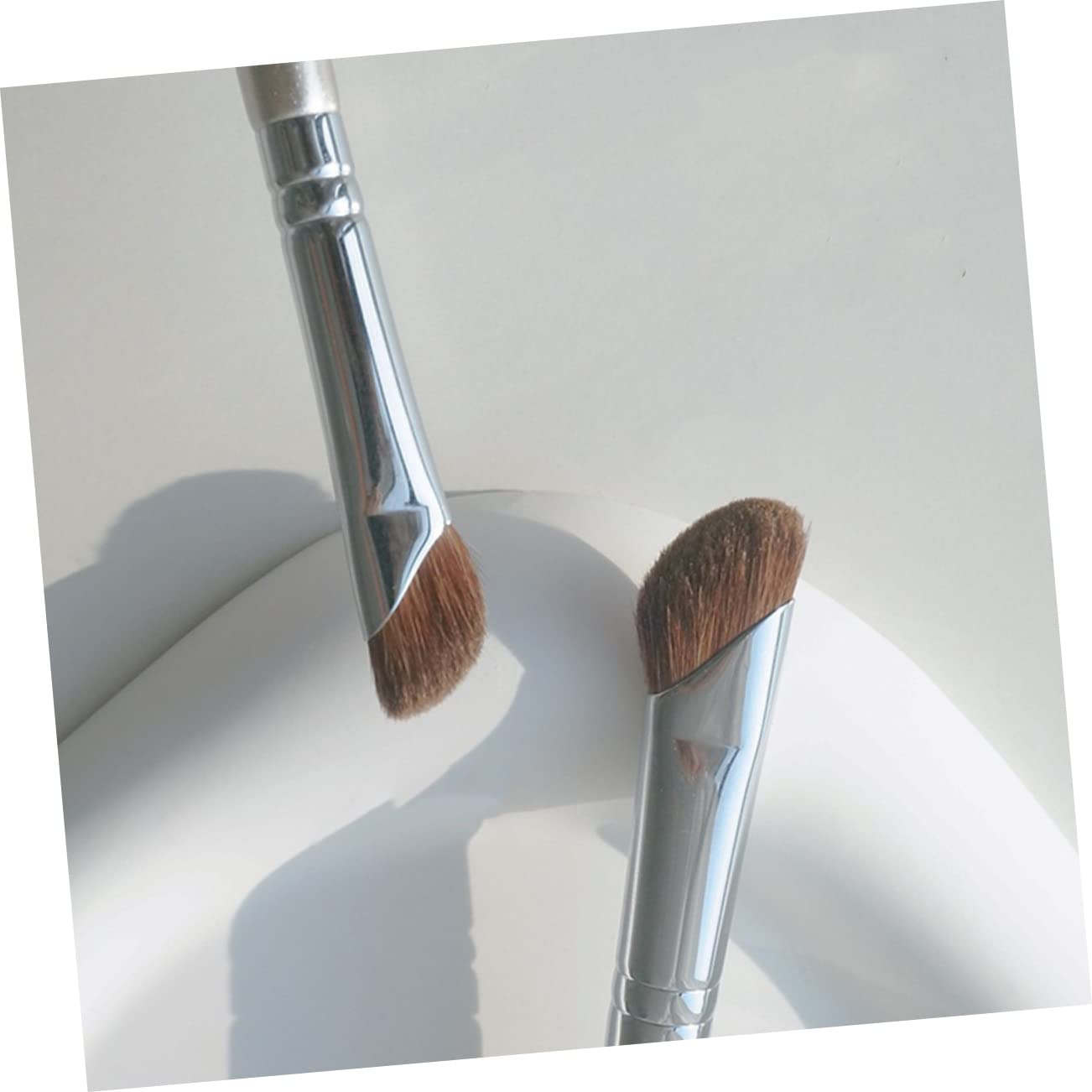 TEHAUX 20pezzi Per Contouring Nasale e Ombretto Angolati Per Per Illuminante e Ombretto Strumento Multifunzione Facile Usare
