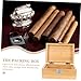 COLLBATH Reusable Cigar Box Portable Wooden Humidor Storage Smooth Finish for Travel for Cigar and Object Organization