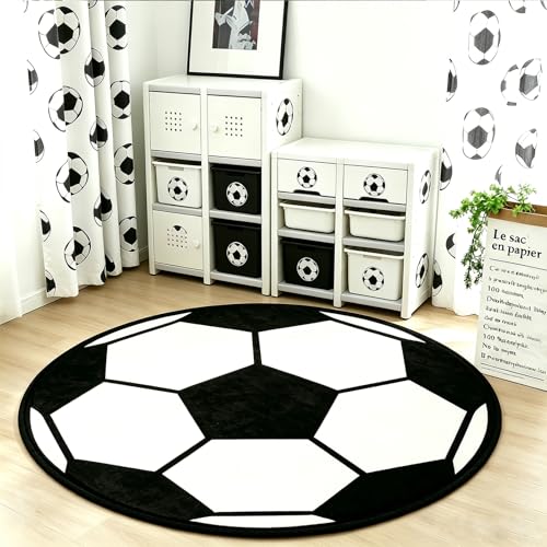Tapete redondo para fútbol de 3 pies miniatura 2