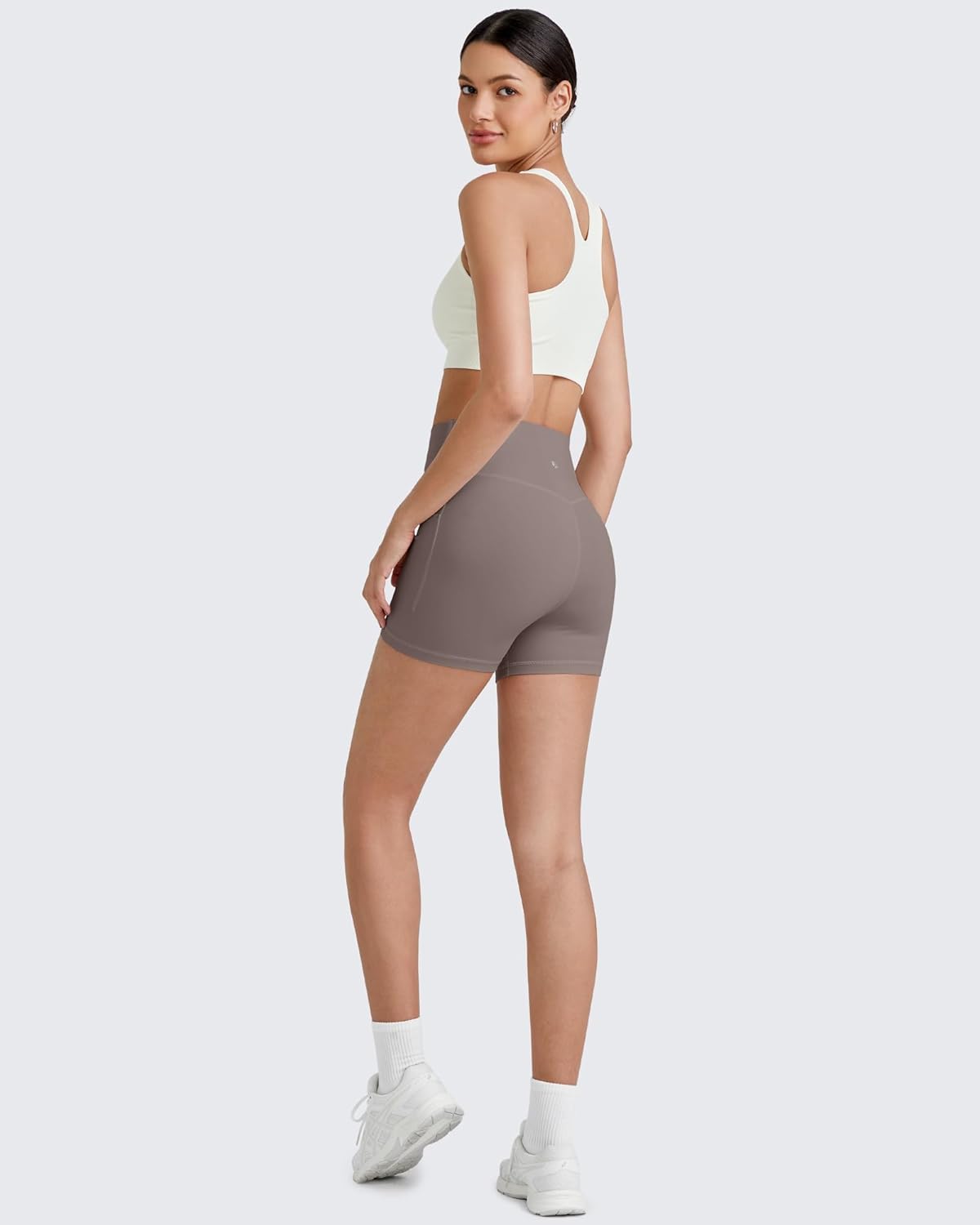 G4Free BareFeel Biker Shorts for Women with Pockets High Waisted Workout Athletic Gym Legging Shorts 4"/6" - Image 6