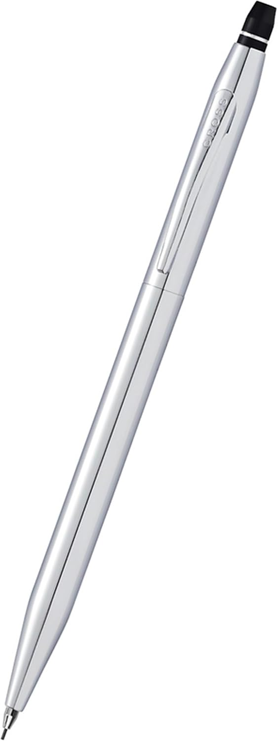 Cross Click Chrome with Chrome Appointments 0.5mm Pencil - High-End Writing Tool for Versatile Use - Smooth Writing & Journaling - Elegant Accessory - Long-Lasting - Includes Gift Box