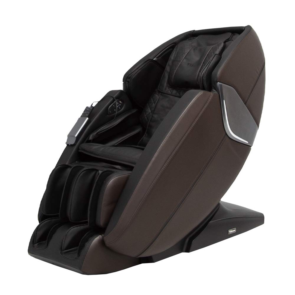 Ti-Prime 3D New Technology Full Body Massage Chair FDA Zero Gravity Recliner with Tapping, Heating and Foot Rollers Best Massage Chair (Brown)