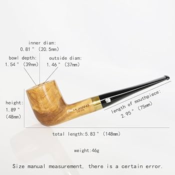 タバやん Amazon.co.jp: MUXIANG オリーブウッドパイプ、ストレート