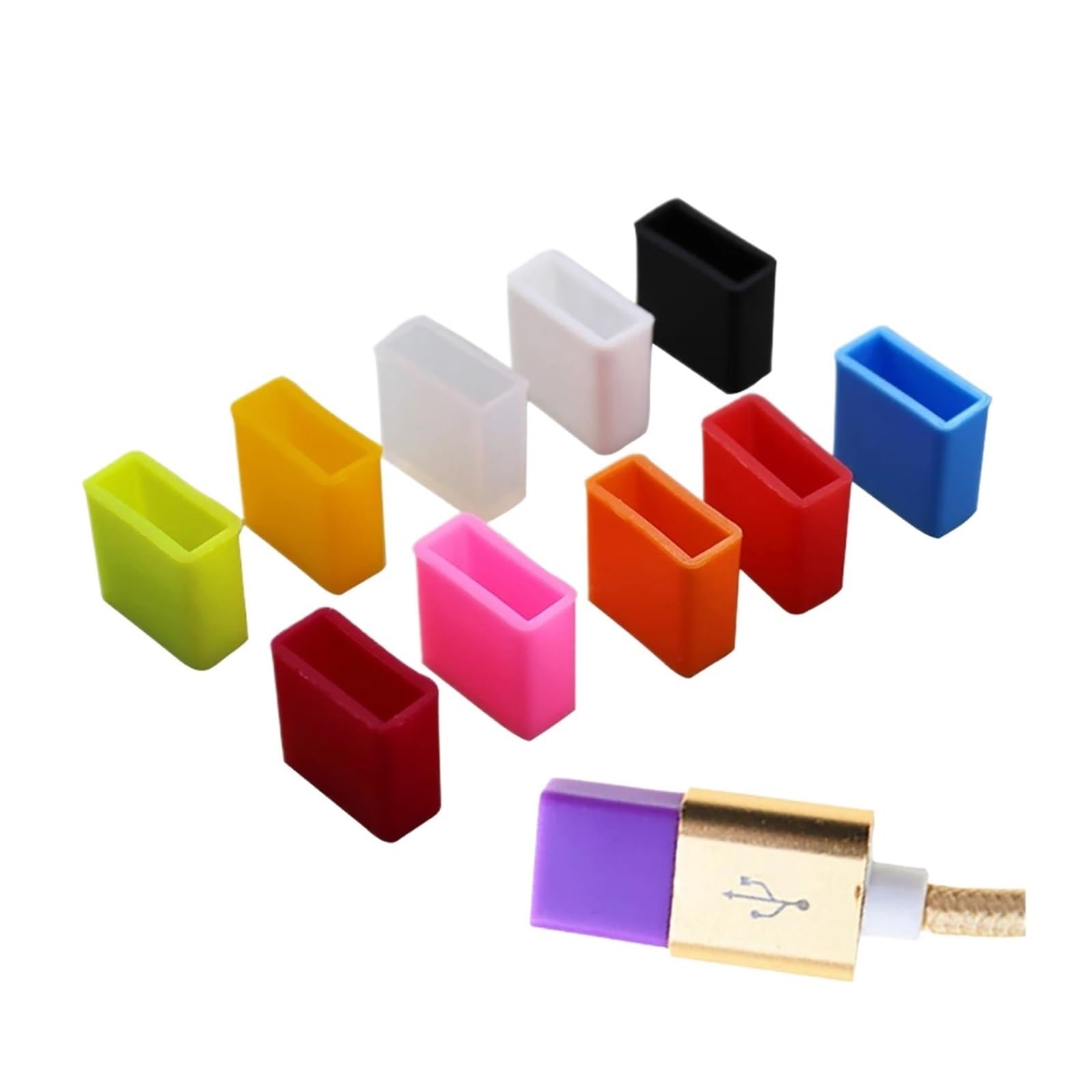 Cables de carga dañados? Tapones de silicona USB macho Zovloer evitan fallos 8