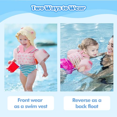 Image of MoKo Toddler Arm Floaties 20-50lbs, Swim Vest Water Wings for Kids Pool