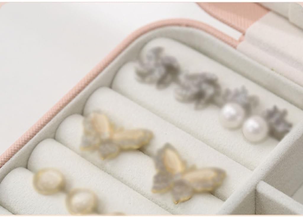 Jewelry Box, Jewlrey Box Light Luxury Exquisite and Creative Gift Pastoral Style Jewelry Box Simple Small Jewelry Storage Box Jewelry Box for Women(A) (D)