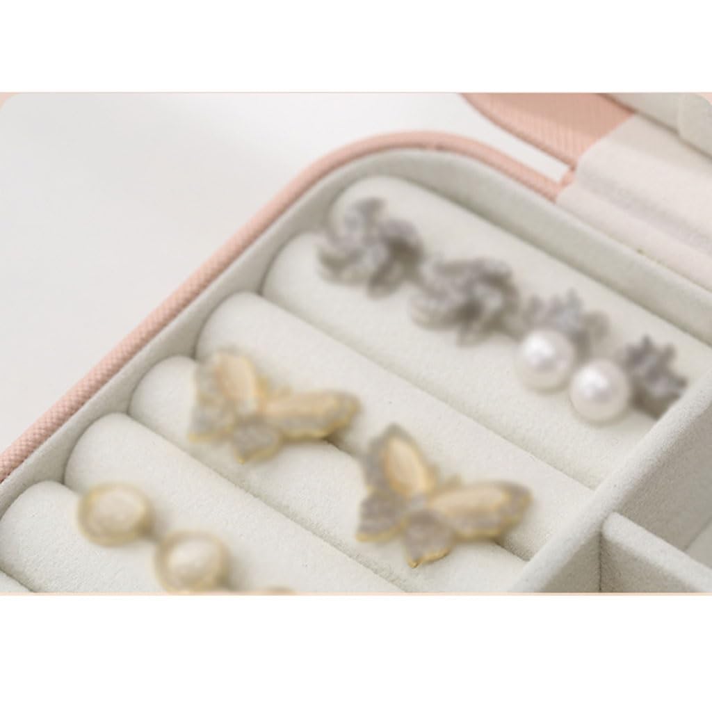 Jewelry Box Organizer Light Luxury, Exquisite And Creative Gift, Pastoral Style Jewelry Box, Simple Small Jewelry Storage Box Jewelry Organizer Small (C)