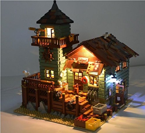 brickled Lighting kit for Lego Ideas Old Fishing Store 21310 ( Lego Set not Included)