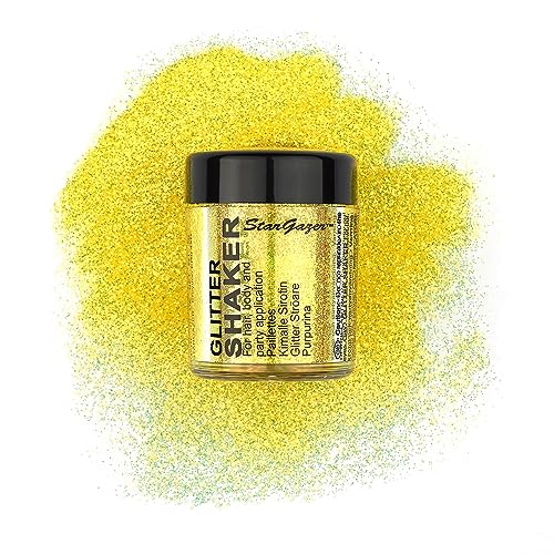 Stargazer UV Glitter Shaker, Maquillaje de ojos con brillos (Amarillo) - 1 unidad