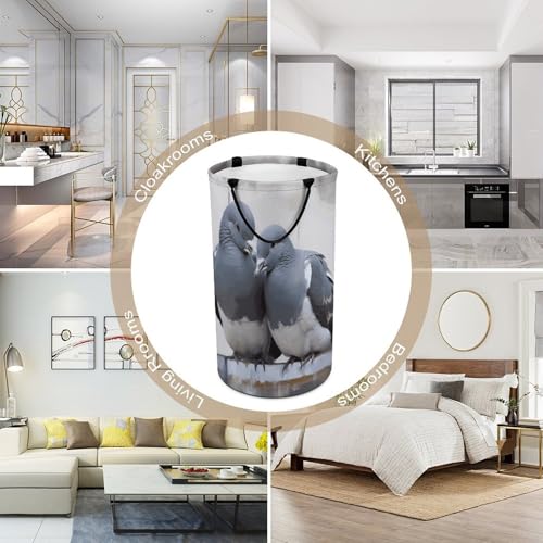 Panier à linge pliable grand modèle imperméable avec poignées pour rangement chambre - 6
