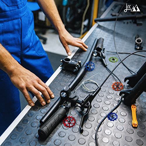 Image of JRC Components Ceramic Derailleur Pulley Wheel | Pair of 14&12T Jockey Wheels Hybrid Ceramic Bearing - MTB Bike Rear Derailleur Pulley Wheels | Hybrid Ceramic Pulley Wheels.