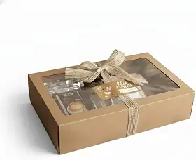 Grandeur Café Gourmet Kit Exclusivo de Natal, Caixa Presente Premium com Café 100% Arábica, Capuccino e Drip Coffee, Embalagem Kraft Decorativa com Laço, 450g