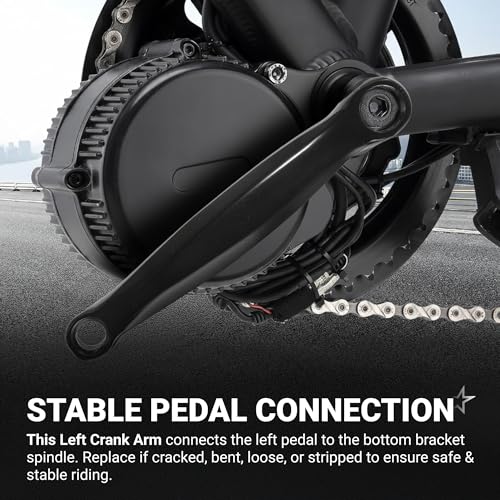 image for BlueStars Crank Left Arm with Diamond Hole, 170mm Aluminium Alloy Bicy