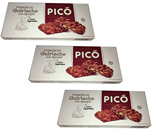 Picó - Pack incluye 3 Turron de Guirlache con Ajonjolí 200gr Calidad suprema