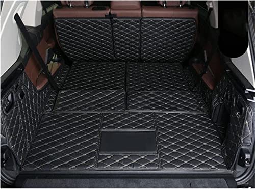 Tapis de coffre pour BMW X7 G07 7 places 2019-2021 imperméable en noir et beige