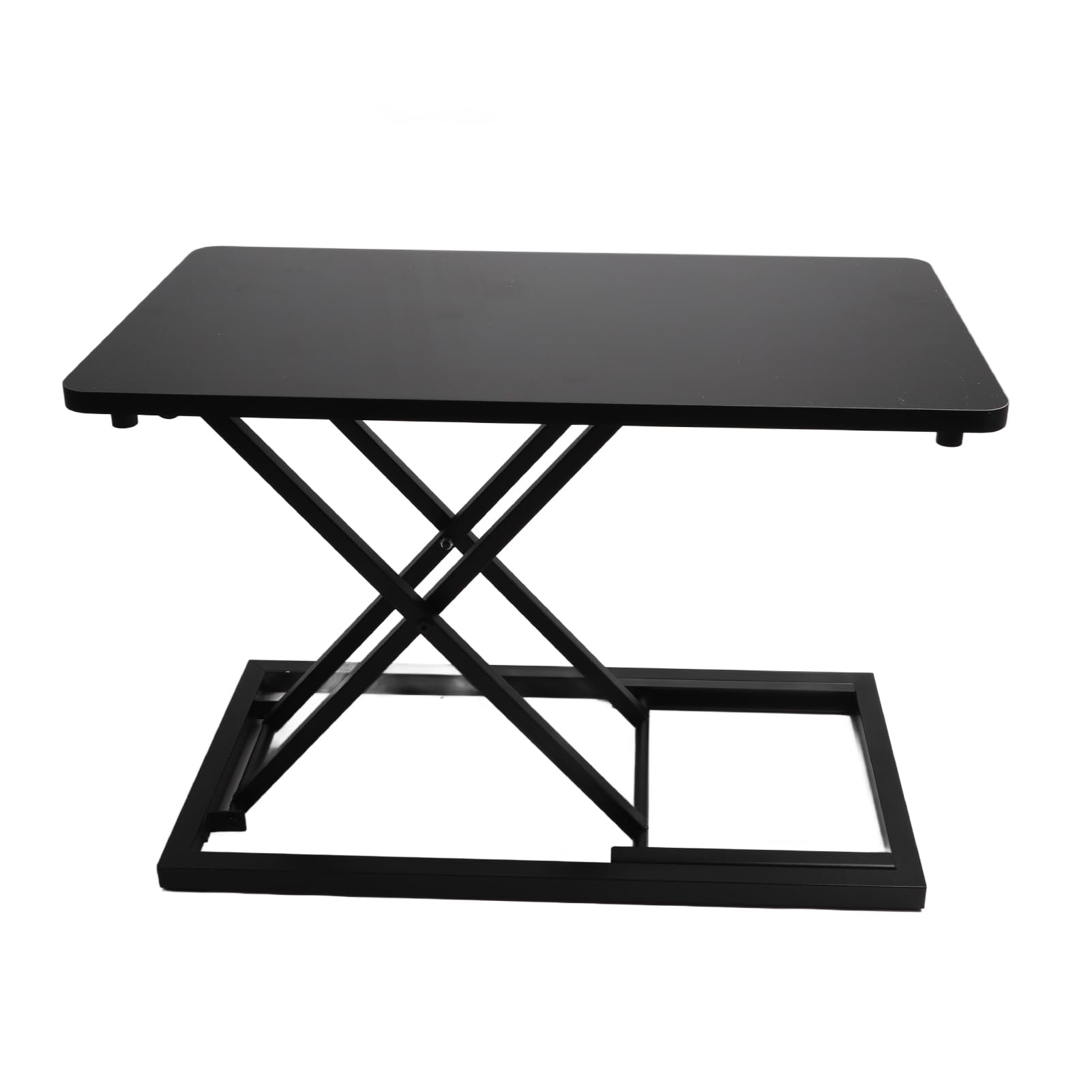 CGCSYZ Height Adjustable Standing Desk Converter Mobile Desk Riser for Office & Home Ergonomic Laptop Workstation Sit Stand Tabletop Solution (Black)