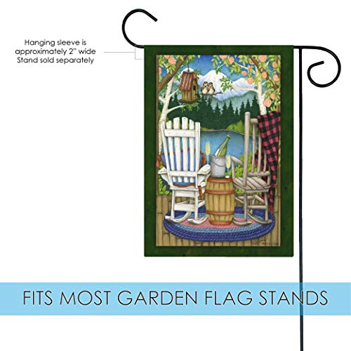 Toland Home Garden 119642 The Back Porch Summer Flag, Garden 12.5" x 18", Double Sided for Outdoor Spring House Yard Decoration - Thumbnail 3