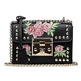 ❤Größe: 20 * 14 * 8cm,Damen Satchel Handtasche, Paket enthalten: 1 * Umhängetasche